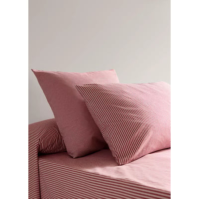 Deux taies d’oreiller en coton à rayures 60 x 60 cm MANGO HOME