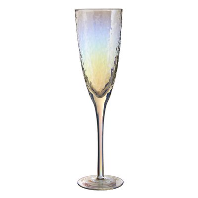 Set of 4 Hammered Champagne Flute Glasses SO'HOME