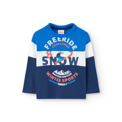 T-shirt tricolore manches longues BOBOLI