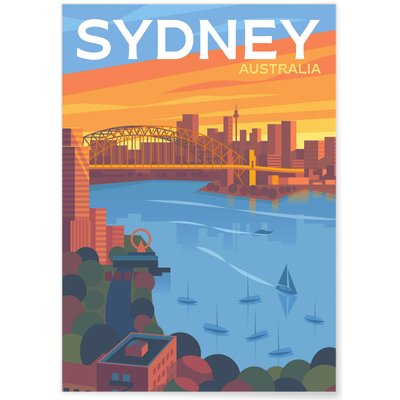 Affiche ville Sydney 3 L'AFFICHERIE