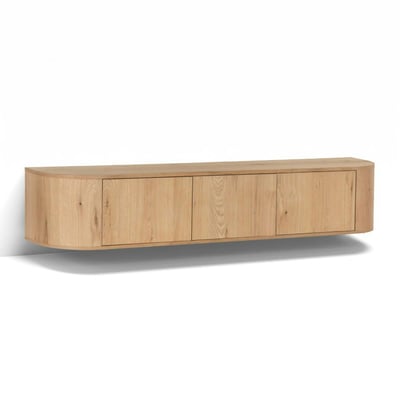 Meuble TV mural 180 cm, 3 portes LOREN PIER IMPORT