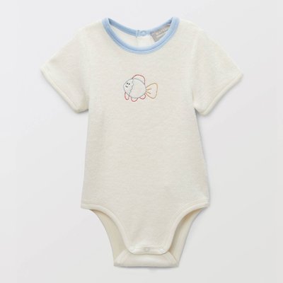 Body manches courtes en éponge en coton BIO GOTS BOUT'CHOU