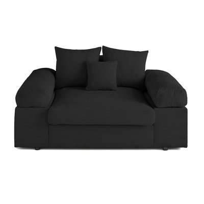 Aspen - Fauteuil XL - assise profonde - velours côtelé LISA DESIGN