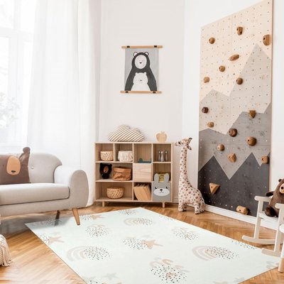 Tapis enfant tissé ARCENCIEL UN AMOUR DE TAPIS