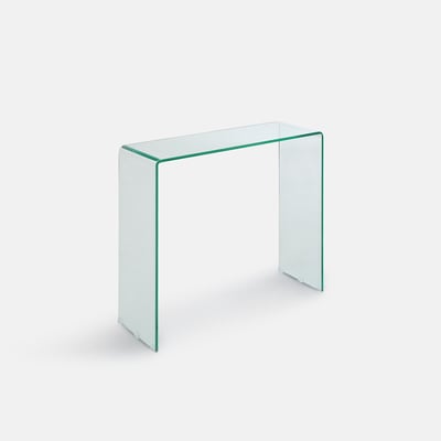 Console van gerookt gehard glas, Joan LA REDOUTE INTERIEURS
