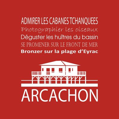 Tableau Sur Toile Arcachon ILLUSTRATION CEANOTHE