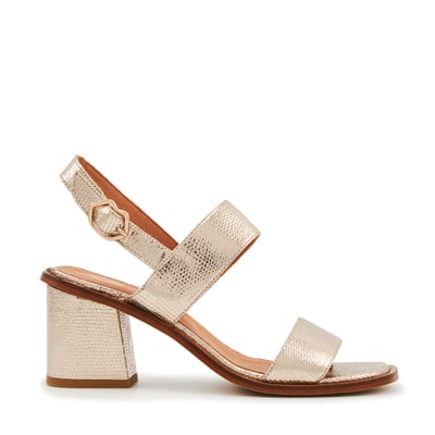 Sandales à Talons En Cuir Hester Cuir Lezard BONS BAISERS