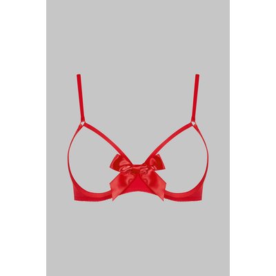 Soutien-gorge ouvert avec noeud LE PETIT SECRET MAISON CLOSE