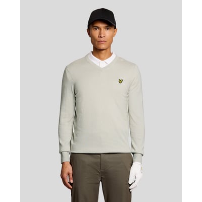 Pull en mélange de coton col V LYLE & SCOTT