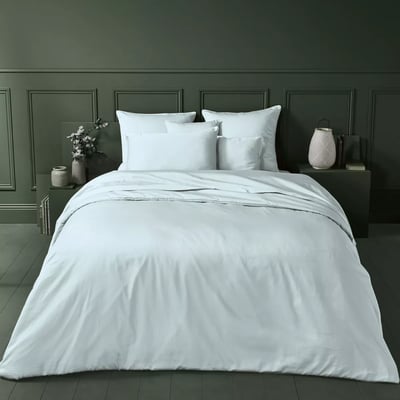 Housse de couette satin de coton AVA UNI GARNIER THIEBAUT