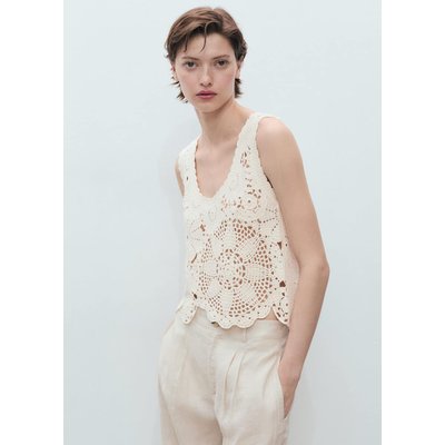 Top crochet fleurs MANGO