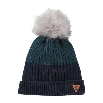 Bonnet bicolore en maille VERTBAUDET