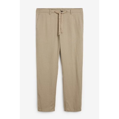 Pantalon en lin et viscose cordon de serrage NEXT
