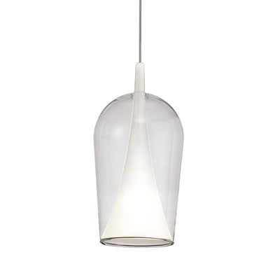 Suspension verre transparent Elsa MILLUMINE