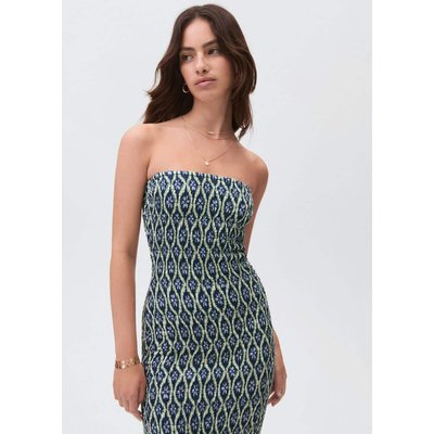 Robe bustier imprimée MANGO TEEN