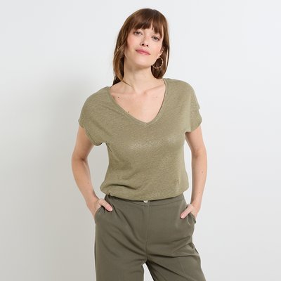 T-shirt en lin mélangé GRAIN DE MALICE