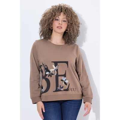 Sweat-shirt avec fleurs brodées ULLA POPKEN