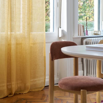 Onega Single Linen Voile Panel with Eyelets LA REDOUTE INTERIEURS