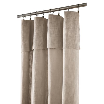 Rideau ajustable + 8 anneaux pince Sixtine EDEN