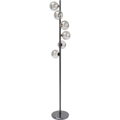 Lampadaire en verre et acier, SCALA BALLS KARE DESIGN