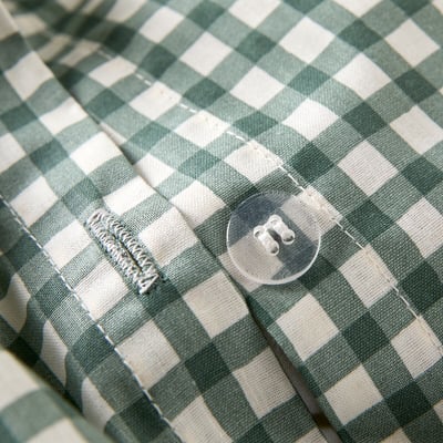 Lesia Checked 30% Recycled Cotton Duvet Cover Set with Square Pillowcase LA REDOUTE INTERIEURS