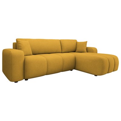 Canapé d'Angle Convertible en Tissu 4 places - NICOLE LISA DESIGN