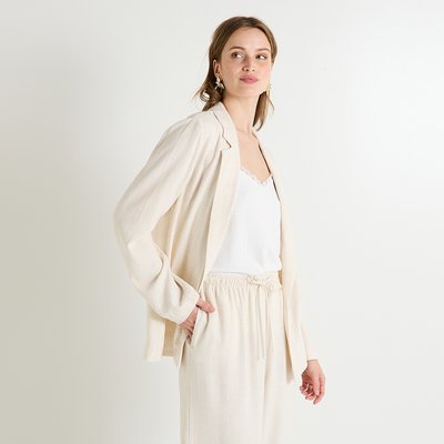 Blazer fluide en lin mélangé GRAIN DE MALICE