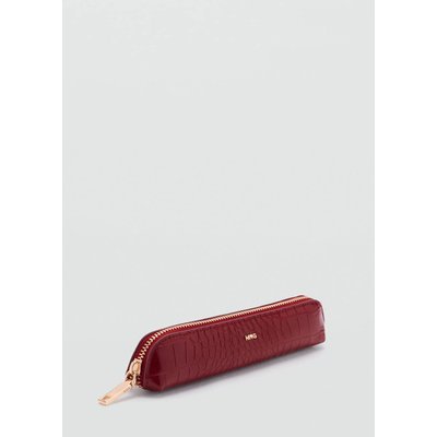 Trousse effet croco design fin MANGO