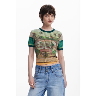 T-shirt en maille paysage DESIGUAL
