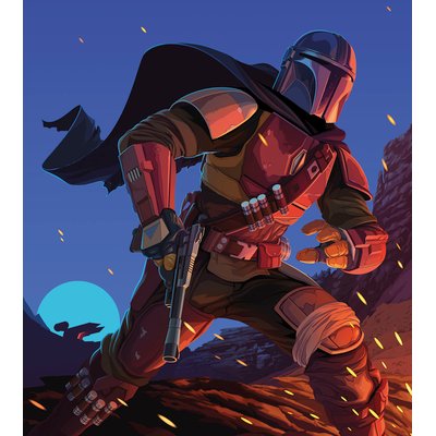 Papier peint Komar - Star Wars The Mandalorian Big Ambush - 250 x 280 cm HEXOA