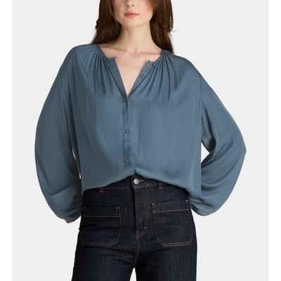 Blouse danube satl ample à manches longues GALERIES LAFAYETTE