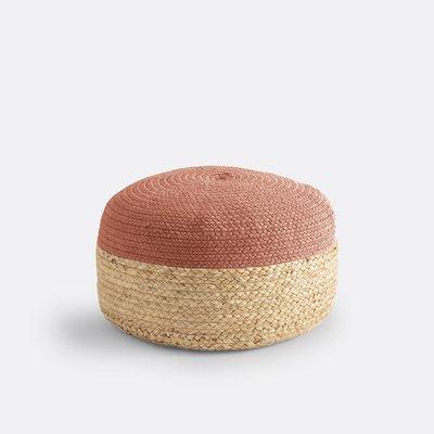 Puf bicolor de yute Popayan LA REDOUTE INTERIEURS