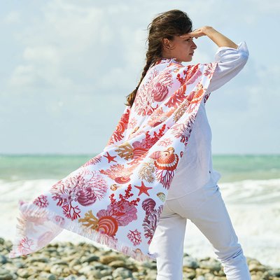 Fouta pur coton SEASHELL GARNIER-THIEBAUT