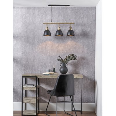 Black and Gold Task Bar Pendant SO'HOME