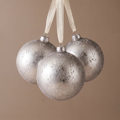 Boule de noël pailletée et mat D10 NOËL SIA DECO