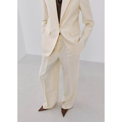 Pantalon lyocell taille basse MANGO