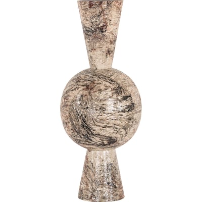 Vase sculptural en métal RECOLLECTION
