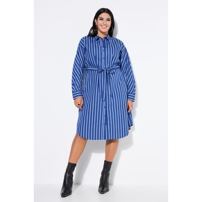 Robe-chemisier midi à rayures. Coupe oversize STUDIO UNTOLD