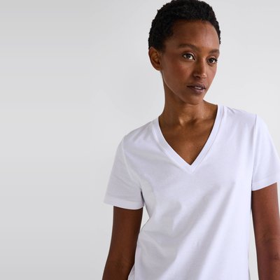 T-shirt manches courtes uni en coton BIO GOTS MONOPRIX