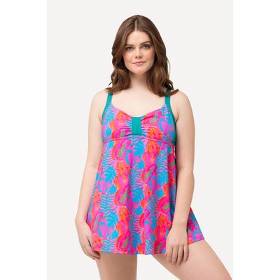 Robe de bain dans un imprimé feuilles fluo ULLA POPKEN