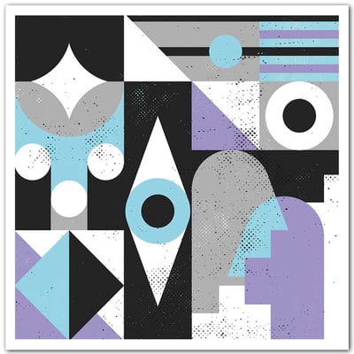 Affiche Oeil conceptuel HEXOA