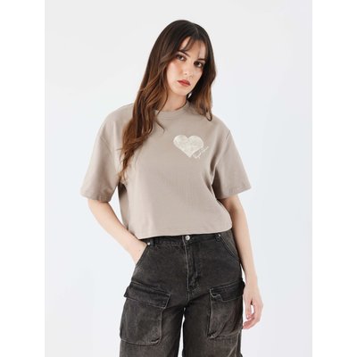 Crop top tee wicker heart PROJECT X
