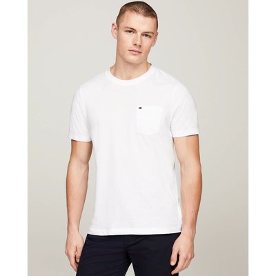 T-shirt de gola redonda, com bolso TOMMY HILFIGER