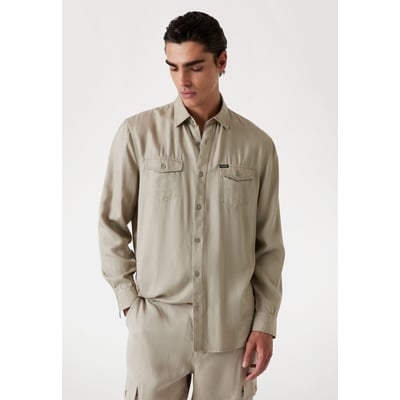 Chemise Lyocell Coupe Classique GUESS