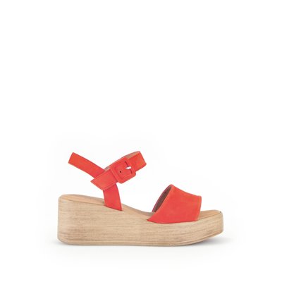 Sandales en cuir à talon compensé GABOR