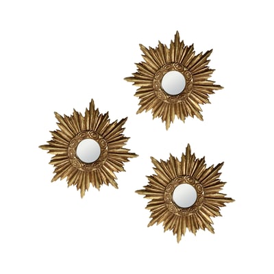 Lot de 3 miroirs soleil diam ext 14,5cm EMDE