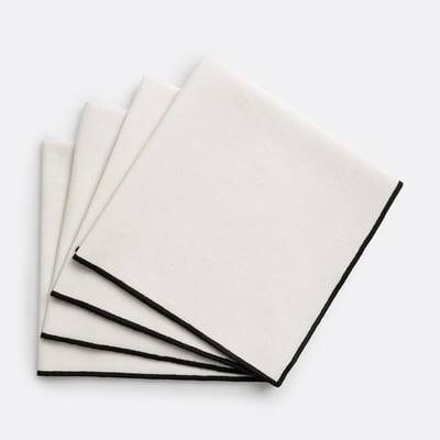 Lot de 4 serviettes de table, coton lavé, Tampa LA REDOUTE INTERIEURS
