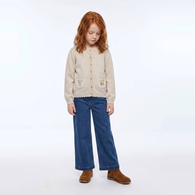 Jean large en coton MONOPRIX