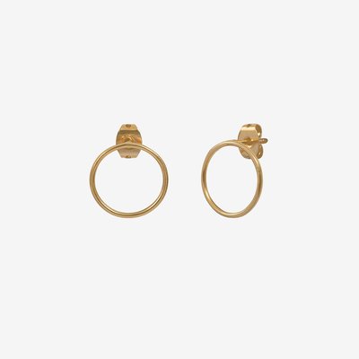 Boucles d'oreilles dorées - CIRCLE CAROLINE NAJMAN