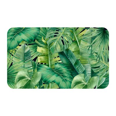 Tapis flanelle adriana tropicale DOUCEUR D'INTÉRIEUR